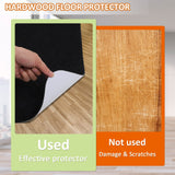 HomeMall Hardwood and Tile Floor Office Chair Mat, 48" x 36" Computer Gaming Rolling Chair Mat, Non-Slip Low-Pile Floor Protector, Under Desk Mat for Rolling Chair, Black Lip