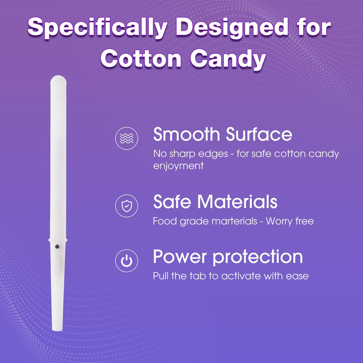 25 Pcs LED Cotton Candy Cones - Glowing Cotton Candy Sticks for Parties - Reusable & Waterproof Cotton Candy Holders - Vibrant Colors for Christmas, Birthdays & Events