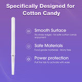 25 Pcs LED Cotton Candy Cones - Glowing Cotton Candy Sticks for Parties - Reusable & Waterproof Cotton Candy Holders - Vibrant Colors for Christmas, Birthdays & Events