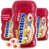 Pure Fresh Sugar Free Chewing Gum with Xylitol, Mento's Cinnamon, Bulk, 50 Piece Bottle (Pack of 3)