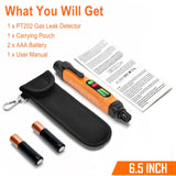 YUSHIYAN PT202 Natural Gas Leak Detector with Audible & Visual Alarm, Portable Gas Detector for Home to Locate Combustible Sources for Methane, Propane(Includes Battery x2, Orange)