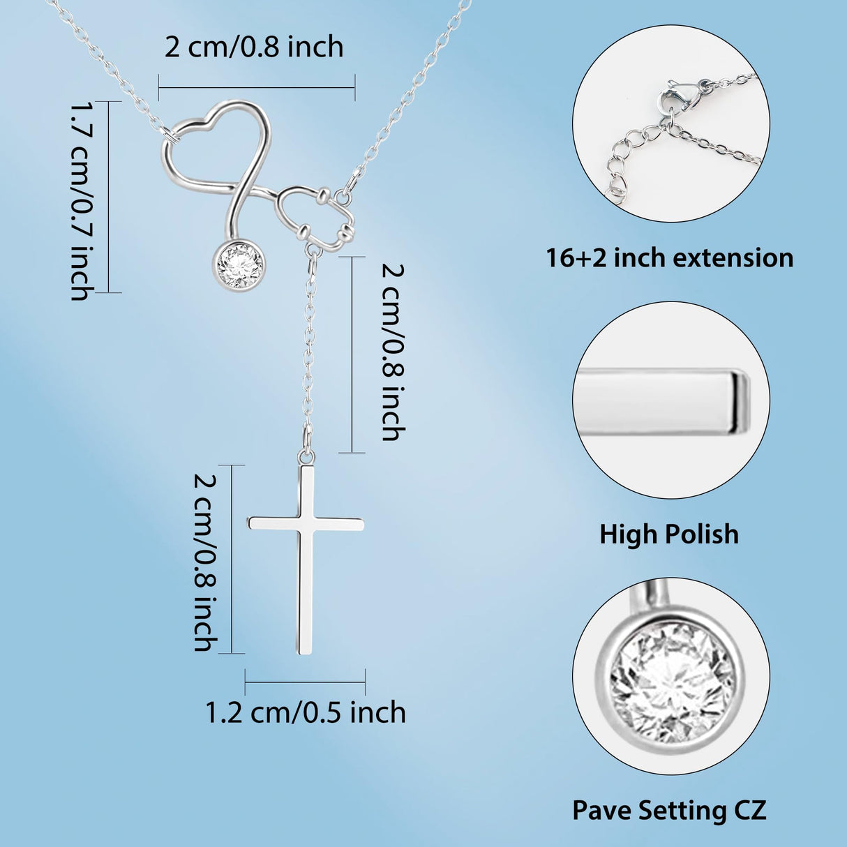 SmileBelle Nurse Gift for Women Nurse Necklace Appreciation Jewelry Gifts