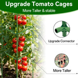 Halatool 57" Tall Tomato Cages, 4 Pack Heavy Duty Plant Support for Garden