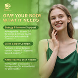 Lukaree 12-in-1 Lipsomal Moringa Leaf Drops with Ashwagandha Turmeric Quercetin, 98% Absorption & 30:1 Pure Moringa Extract for Energy Immune Joint Digestive Support, Vegan Non-GMO Gluten-Free