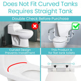 Vive Toilet Safety Rail - Adjustable Grab Bar - Compact Support Frame with Handrail for Bathroom Toilet Seat - Easy Installation for Handicap Senior Bariatrics, Elderly Balance - Padded Hand Armrest