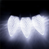 Meconard C7 Led Replacement Christmas Light Bulbs, C7 Shatterproof Led Bulbs for Christmas Indoor Outdoor String Lights, E12 Candelabra Base, Commercial Grade Holiday Bulbs, Cool White, 25 Pack