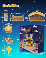 Nativity Set for Kids, Toddlers, Children, Christmas Story 25 Piece Sets & Figures Nativity Scene for Little Girls Boys Ages 1 2 3 4 5 6+ at Home, Sunday School, Soft Material Baby Bath Toys Playset