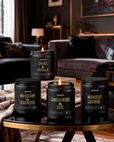 AOOVOO Scented Candles for Men - 4 Pack Candles for Home Scented