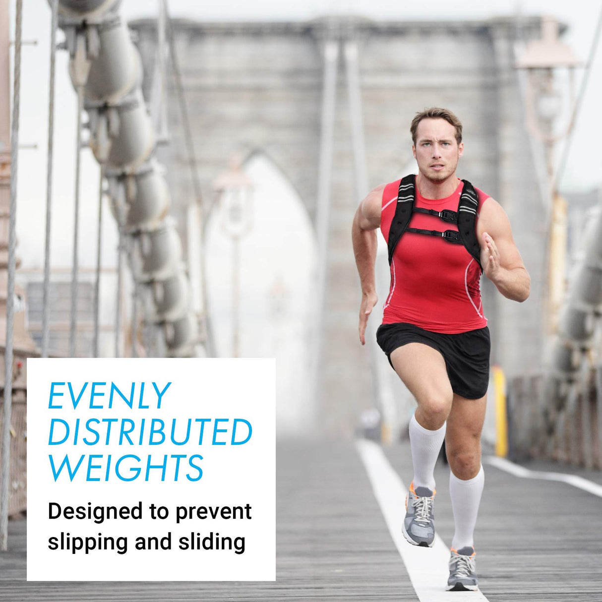 Aduro Sport Weighted Vest Workout Equipment, 4lbs/6lbs/12lbs/20lbs/25lbs Body Weight Vest for Men, Women, Kids (4 Pounds (1.81 KG))