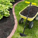 Colwelt Half Moon Edger Lawn Tool, Lawn Edgers with Soft Handle, Manual Lawn Edger for Grass, Borders Sidewalks, Driveways, Gardens, 38-Inch
