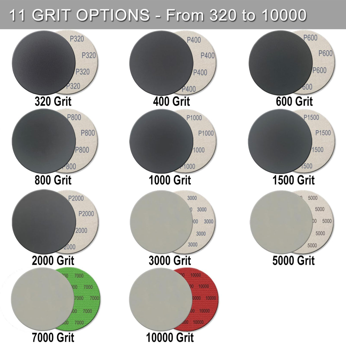 6 Inch 50 Pcs Wet Dry Sanding Discs Hook and Loop, 10000 Grit Sandpaper Automotive Wood Metal Polishing & Sanding, Silicon Carbide Sand Paper for Random Orbital Sander (Grit 10000)