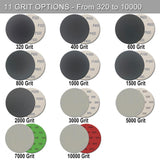 6 Inch 50 Pcs Wet Dry Sanding Discs Hook and Loop, 10000 Grit Sandpaper Automotive Wood Metal Polishing & Sanding, Silicon Carbide Sand Paper for Random Orbital Sander (Grit 10000)