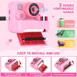 Yosfeng Instant Print Camera for Kids - Christmas Birthday Girls Gifts for Age 3 4 5 6 7 8 9 10 Year Old, 2.4 Inch Screen Kids Instant Camera, Kid Digital Video Cameras Toys with 32 GB SD Card