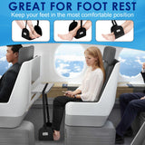 2-Pack Airplane Foot Rest - Portable and Adjustable Airplane Foot Hammock for Plane Travel to Relaxing Your Feet - Office Footrests