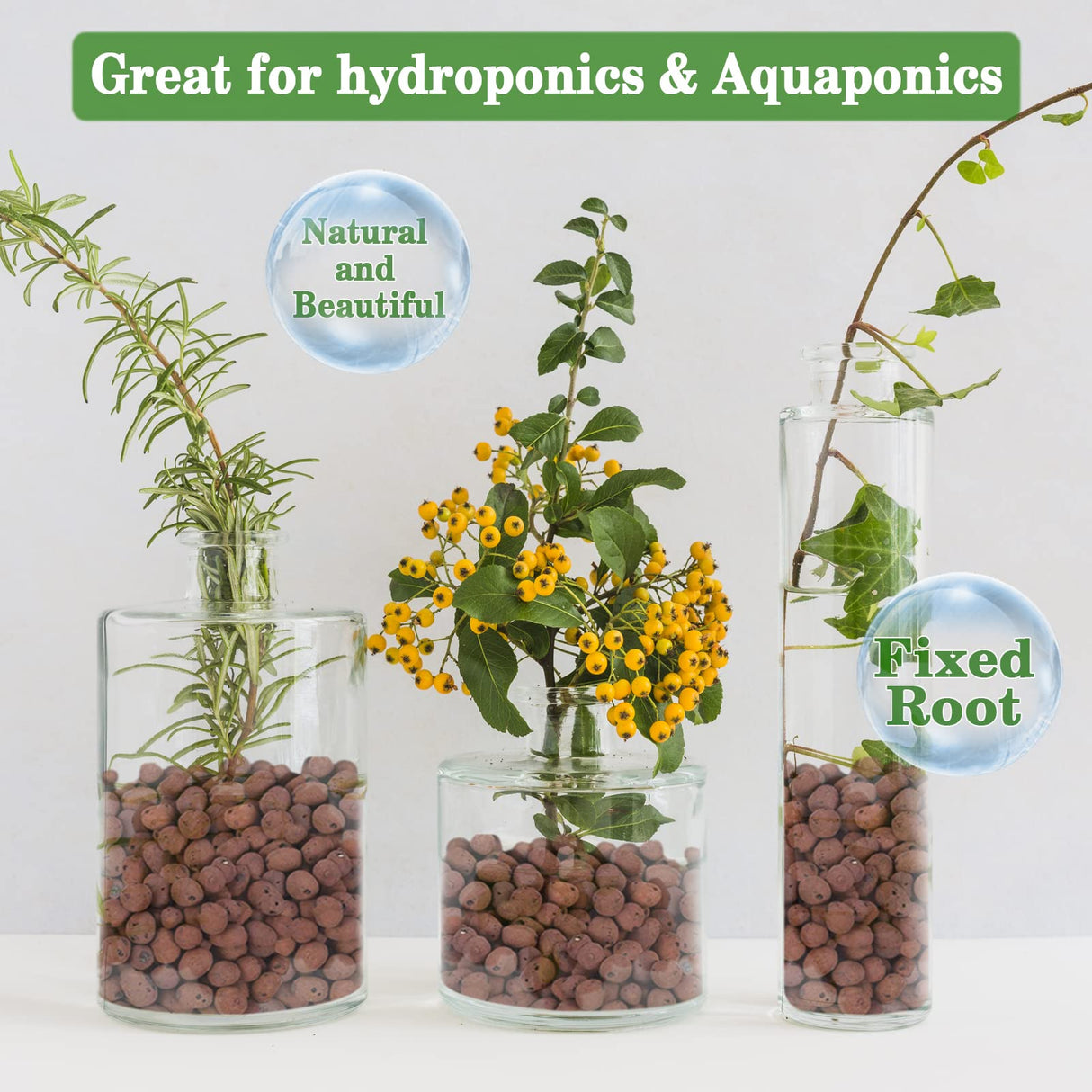Legigo 4LB Leca Clay Pebbles for Plants, 4mm-16mm Clay Balls for Hydroponic