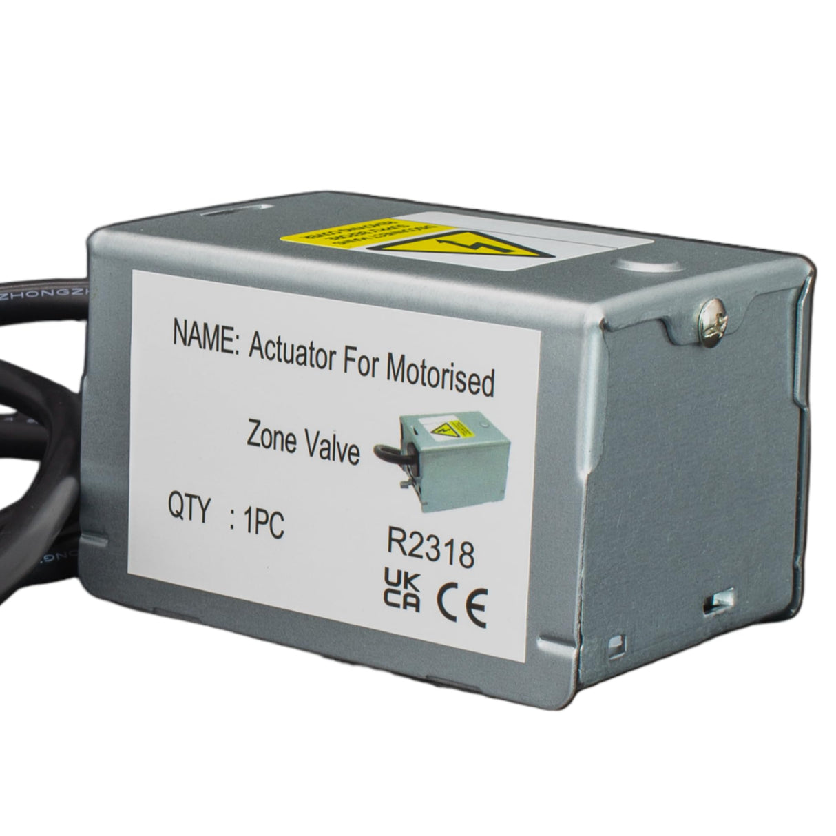 Kudos-Trading - 2 Port motorised Zone Valve Head 22mm Closed 230v Replacement for The Honeywell V4043H Compatible with underfloor Heating & Central Heating Systems