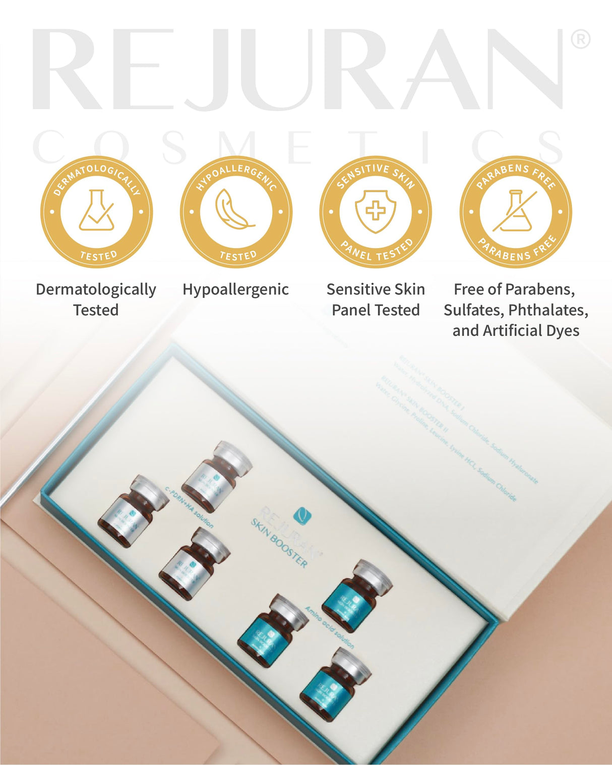 REJURAN® Dual Effect Ampoule, DOT™ DUAL c-PDRN® – Rejuvenating Face Serum for Radiant Glass Skin, Firming & Wrinkle Care with Salmon DNA. Korean Skincare (1.01 fl oz)