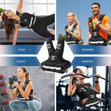 FUFF Adjustable Weighted Vest for Adult, 20-32lb Vest with 6 Ironsand Weights for Strength Training, Large Weight Vest with Reflective Strip for Men & Women