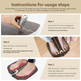 Foot Massager Mat for Neuropathy,EMS Foot Massager for Circulation and Pain Relief, Foldable Feet and Calves Massage Machine with 8 Modes and 32 Intensity Levels for Muscle Relaxation,FSA HSA Eligible