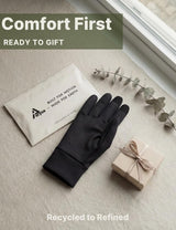 Aerynx Winter Gloves Women Men Cold Weather Thermal Warm Touch Screen 3-Layers Liner Glove, Windproof for Running, Cycling, Biking, Hiking, Driving, Walking, Typing, Gaming X2
