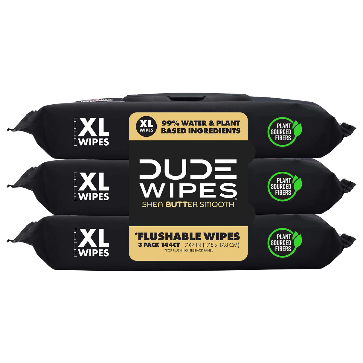 DUDE Wipes - Flushable Wipes for Adults - 6 Pack, 288 Wipes - Odor Destroyer XL Adult Wet Wipes - Deodorizing with Clean Scent - Up to 24 Hours of Odor-Destroying Technology