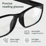 Gaoye Professional Reading Glasses for All Day - Computer Readers with Blue Light Protection - Value Pack