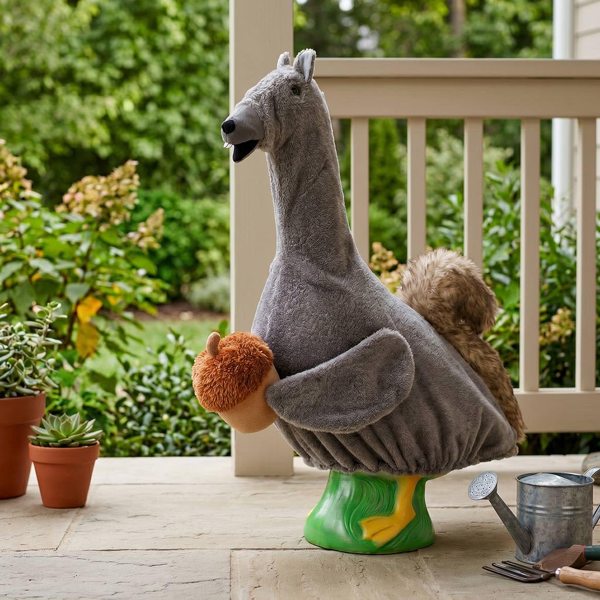 Gaggleville Squirrel Goose Outfit, Fits Large 23" H Statue, by Fox Valley Traders