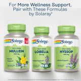 Solaray Mullein Leaf 330 mg - Soothing Herbal Support - Mullein Capsules Traditionally Used to Support Health and Wellness - Vegan, Non-GMO, Lab Verified, 60-Day Guarantee, 200 Servings, 200 VegCaps
