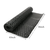 tonchean Rubber Floor Mat with Drainage Holes 83x36x0.4in Commercial Anti-Fatigue Rubber Mat with Non-Slip Backing Heavy Duty Drainage Floor Mats for Commercial Restaurant Kitchen Bar Use Wet Area
