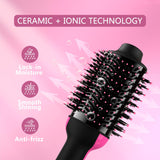 Hair Dryer Brush 4 in 1 Styling Tools Ceramic, Hair Dryer and Styler Volumizer, Hot Air Straightener Brush, Blow Dryer with Ceramic Oval Barrel, Blow Dryer in One, for All Hair Types