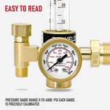 RX WELD Argon Flowmeter for MIG TIG Weld, CGA580, 6.6FT Hose