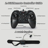 Jovow RC Stunt Car, 2.4GHz 4WD Gesture Sensing Remote Control Car with Cool Light and Music, Double-Sided 360° Flips RC Cars for Boys Age 6-12 8-12 Birthday Christmas Toy Cars(Blue)