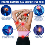 Posture Corrector for Women and Men - Adjustable Back Brace for Pain Relief - Enhances Posture and Provides Lumbar Support - Upper and Lower Back Straightener - Breathable Back Support (Pink, Medium)