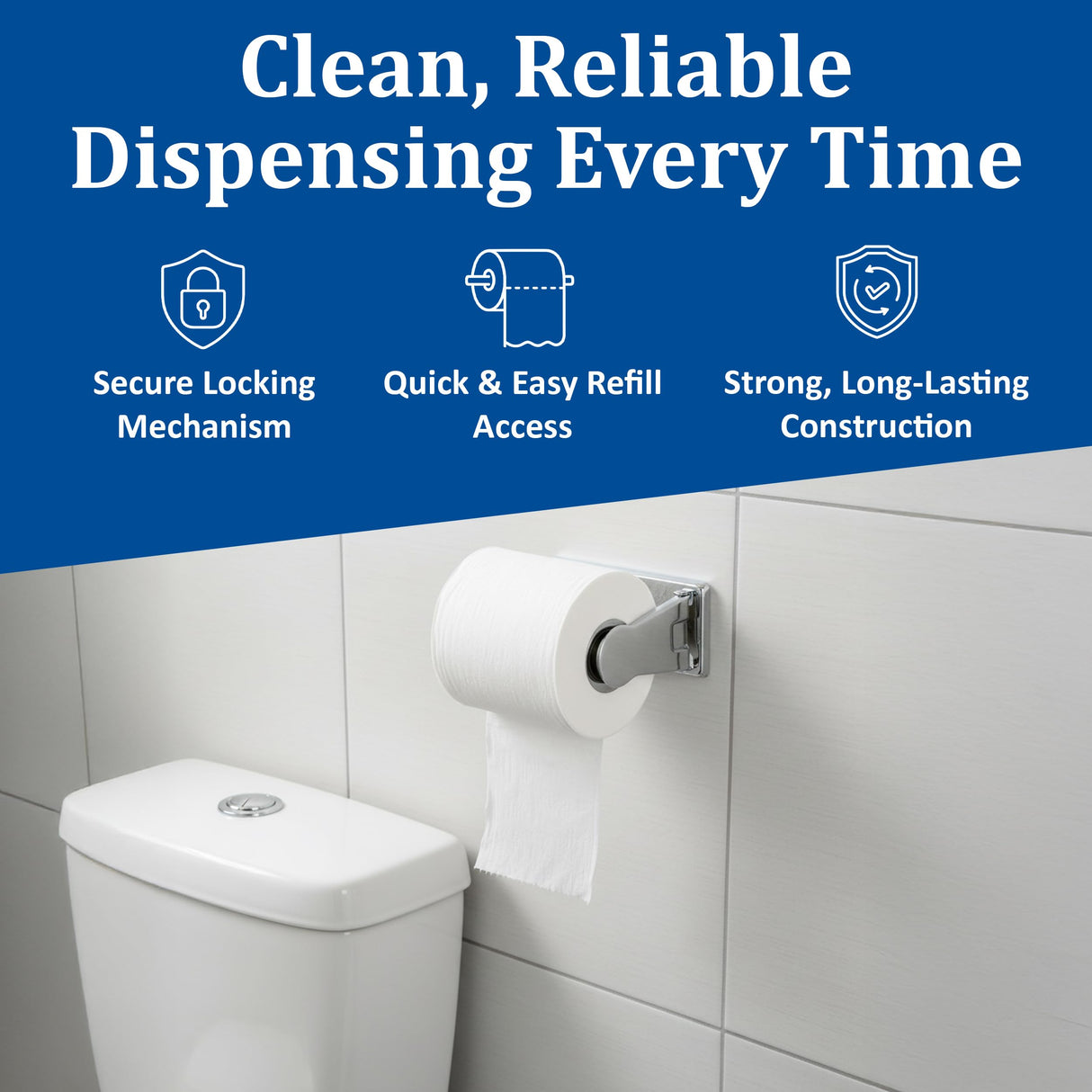 SANR200XC - Locking Toilet Tissue Dispensers 6w x 4 1/2d x 2 3/4h.