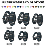 APEXUP Weighted Vest with 5lbs/10lbs/15lbs/20lbs/25lbs/30lbs Weights and Reflective Stripe, Weight Vest Men Women for Workout, Strength Training, Running (Steel Blue, 25lbs)