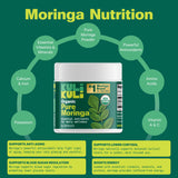 Kuli Kuli Organic Moringa Capsules [60 Count] - Premium Moringa Leaf Powder Capsules - Nutrient-Dense Superfood for Energy, Vitality, and Wellness
