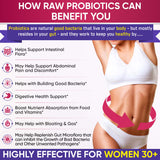 Wholesome Wellness Dr. Formulated Raw Probiotics for Women 100 Billion CFUs Capsules with Prebiotics, Digestive Enzymes, Approved for Adults, Shelf Stable Supplement