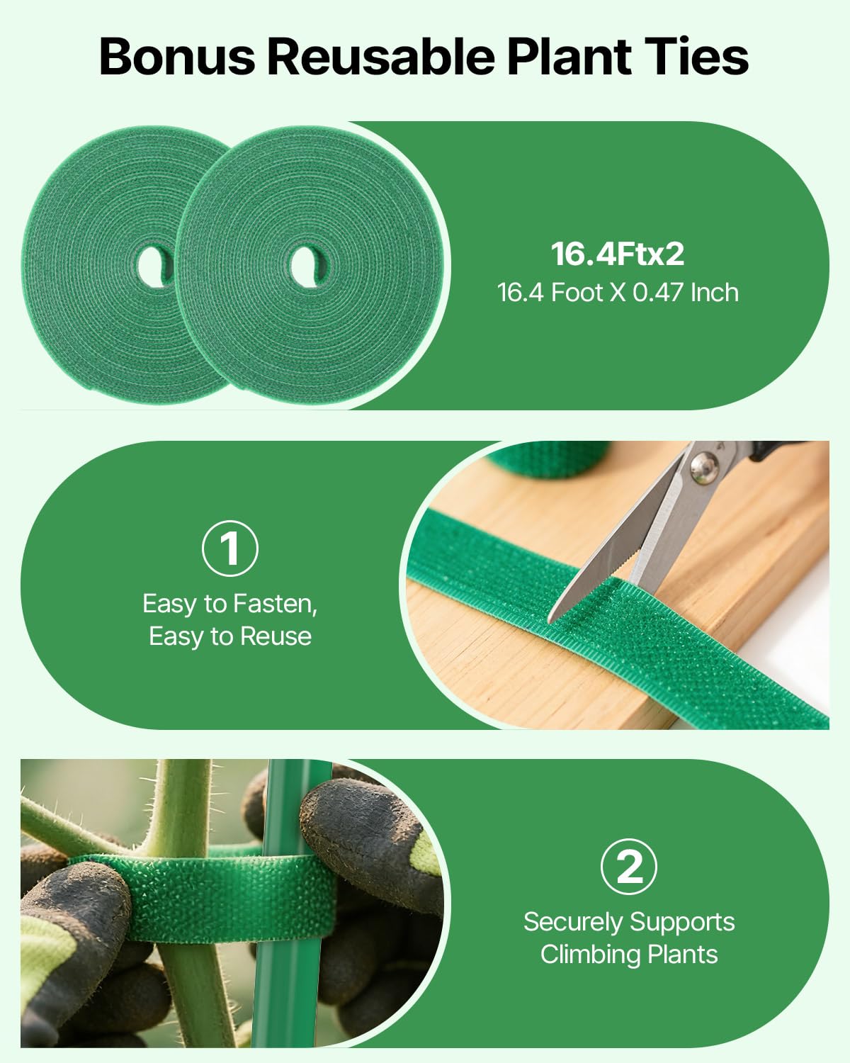Suteck Cucumber Trellis 39.2" 2 Pack A-Frame, Foldable Metal