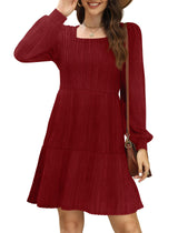 Holiday Dresses for Women Elangant Sweater Party Dress Christmas Outfits 2025 Red L