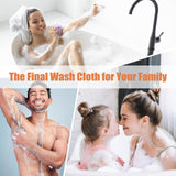 Unifab African Net Sponge Authentic Real African Exfoliating Net Bath Sponge Wash Cloth Exfoliating Washcloth African Net Cloth Body Scrubber for Shower Pink