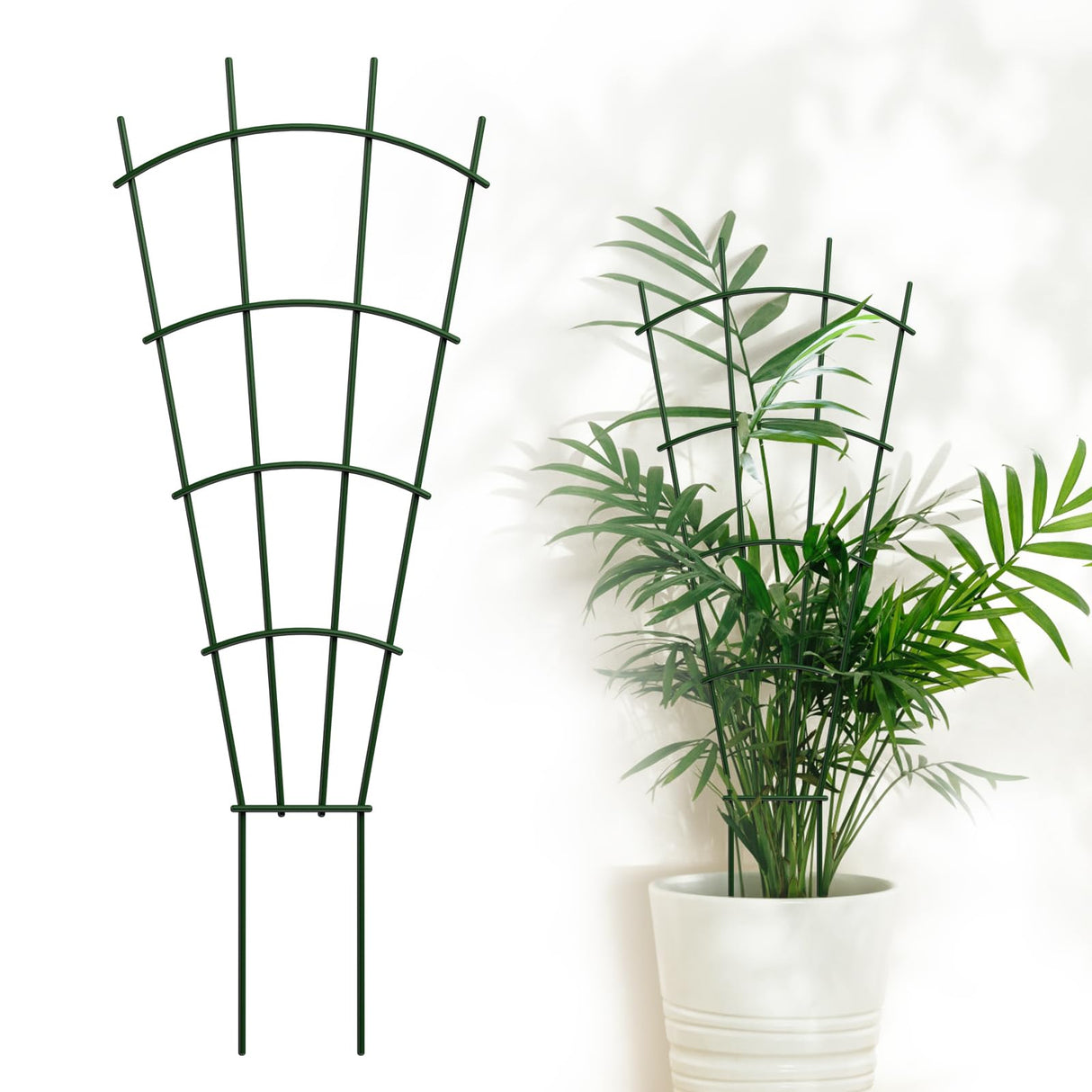 DOLEMODUO 6-Pack Metal Trellis for Potted Plants, 43" Heavy Duty Garden Trellis for Climbing Plants, Rustproof Powder Coated Indoor/Outdoor Trellis for Climbing Vines, Flowers, Houseplants