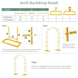 WellSign Balloon Arch Stand 7.2FTx4.3FT Trellis for Climbing Plants Outdoor