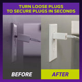 Snug Plug Loose Outlet Plug Fix & Outlet Insert | Prevent Plug from Being Unplugged & Save Money On Electricians – Clear Plastic Plugs for Outlets Keep Loose Plugs Secure – (25/Pack Clear)