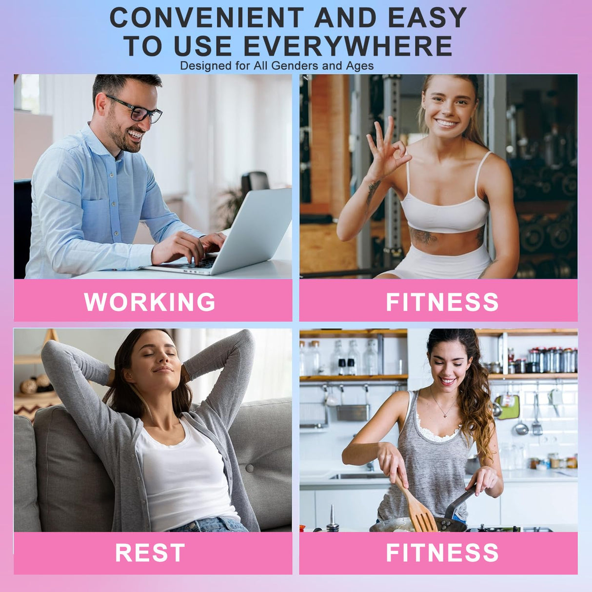 URBTFLM Back Posture Corrector for Women - Adjustable Straightener Back Brace Posture Corrector Under Clothes (Pink, Medium)