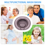 LOKFEHRE Large Portable Inflatable Hair Washing Basin for Bedridden - Wash Hair in Bed with Inflatable Shampoo Bowl.Hair Washing Basin for Elderly,Disabled,Injured,Ideal Inflatable Sink for Locs Detox