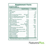 Natures Plus Source of Life No Iron Tablets - 90 Vegetarian Tablets - Whole Food Multivitamin & Mineral Supplement, Energy & Immunity Booster- Gluten-Free - 30 Servings