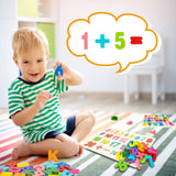 Attmu Wooden Puzzles for Toddlers, 2 Pcs Alphabet ABC Shape Number Puzzle