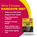 Hangovr 180 Tri-Power Before Drinking Defense 4 Pack - Support Liver & Brain Health, Feel Fresher & Better Energy - - Take Before Drinking for Relief, 3 Capsules per Pouch