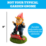 BigMouth Inc Orange Overlord Wall Building Presidential Garden Gnomes Outdoor Statues, Funny Garden Gnome Outdoor Statues for Decor