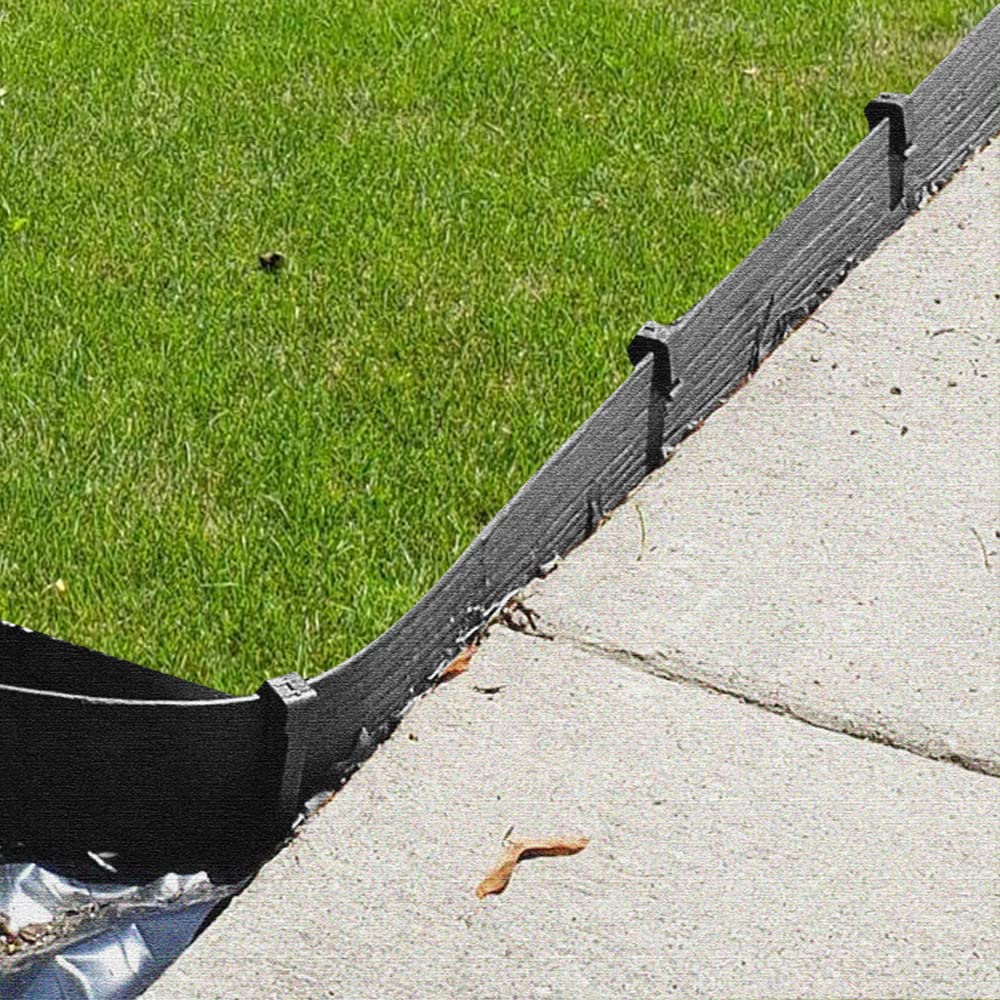 30 PCS Landscape Edging Garden Stakes, 10 Inch Black Landscaping Anchoring Spikes Heavy Duty Plastic Garden Ground Netting Stakes for Edging, Terrace & Garden